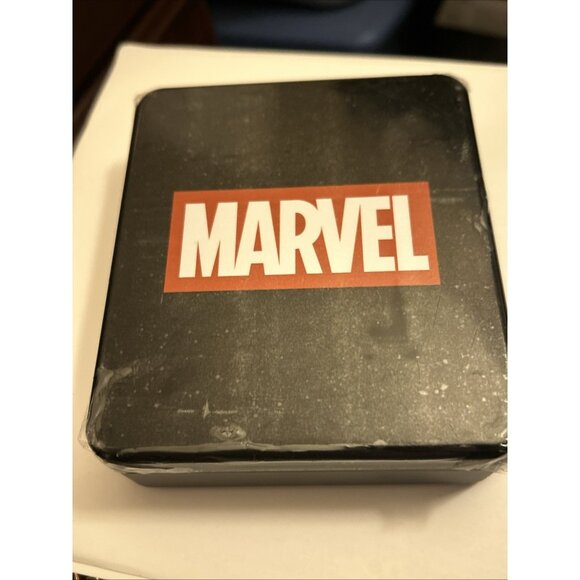 Marvel Men's Bifold Wallet Spiderman w/ collectors Tin comic style NWT red blue - Picture 4 of 15